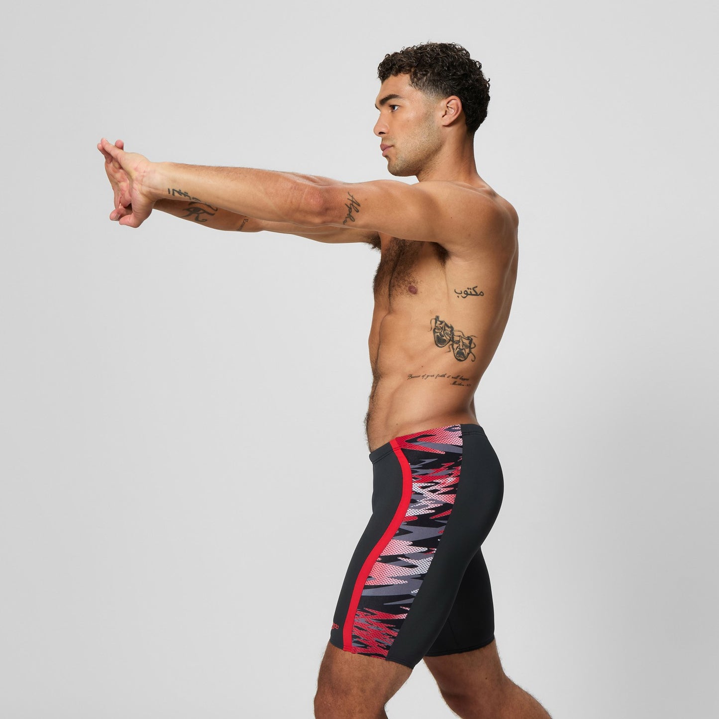 Hyperboom Splice Jammer Black/Red - Speedo