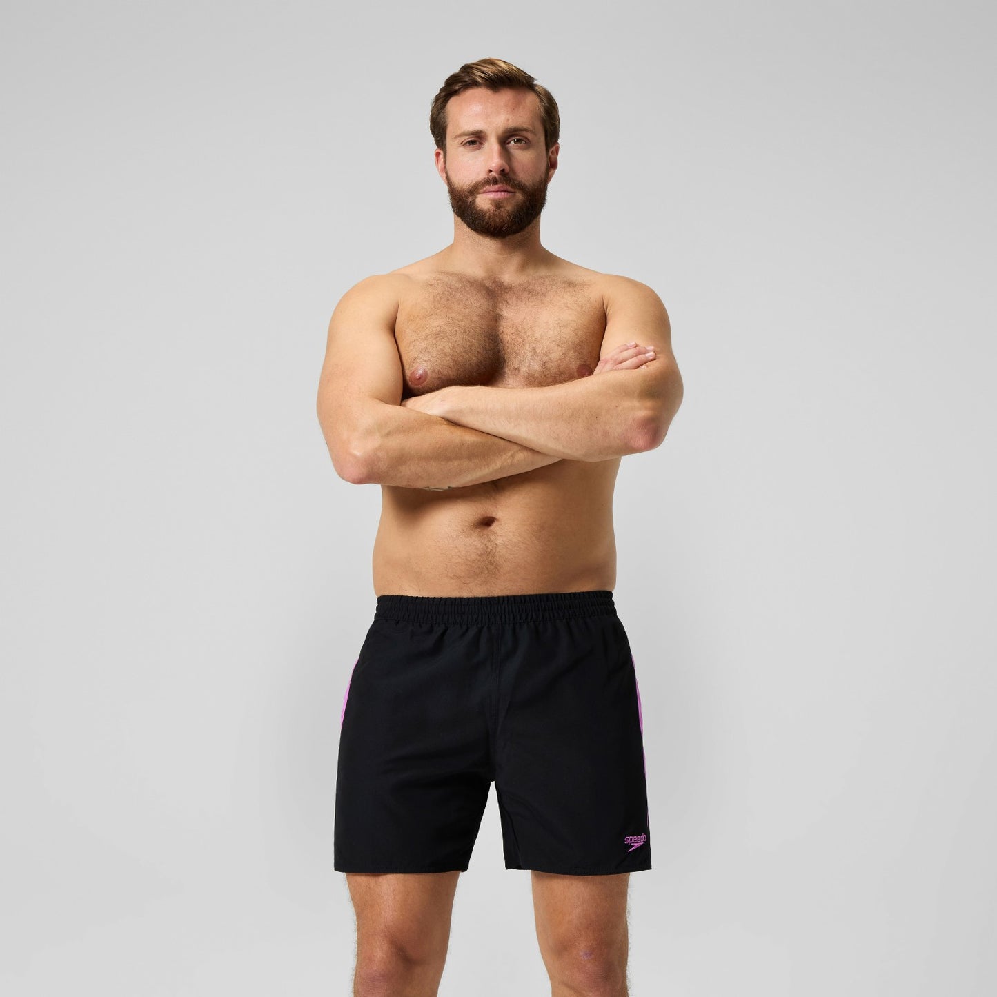 HyperBoom Splice Swim Shorts Black/Pink - Speedo