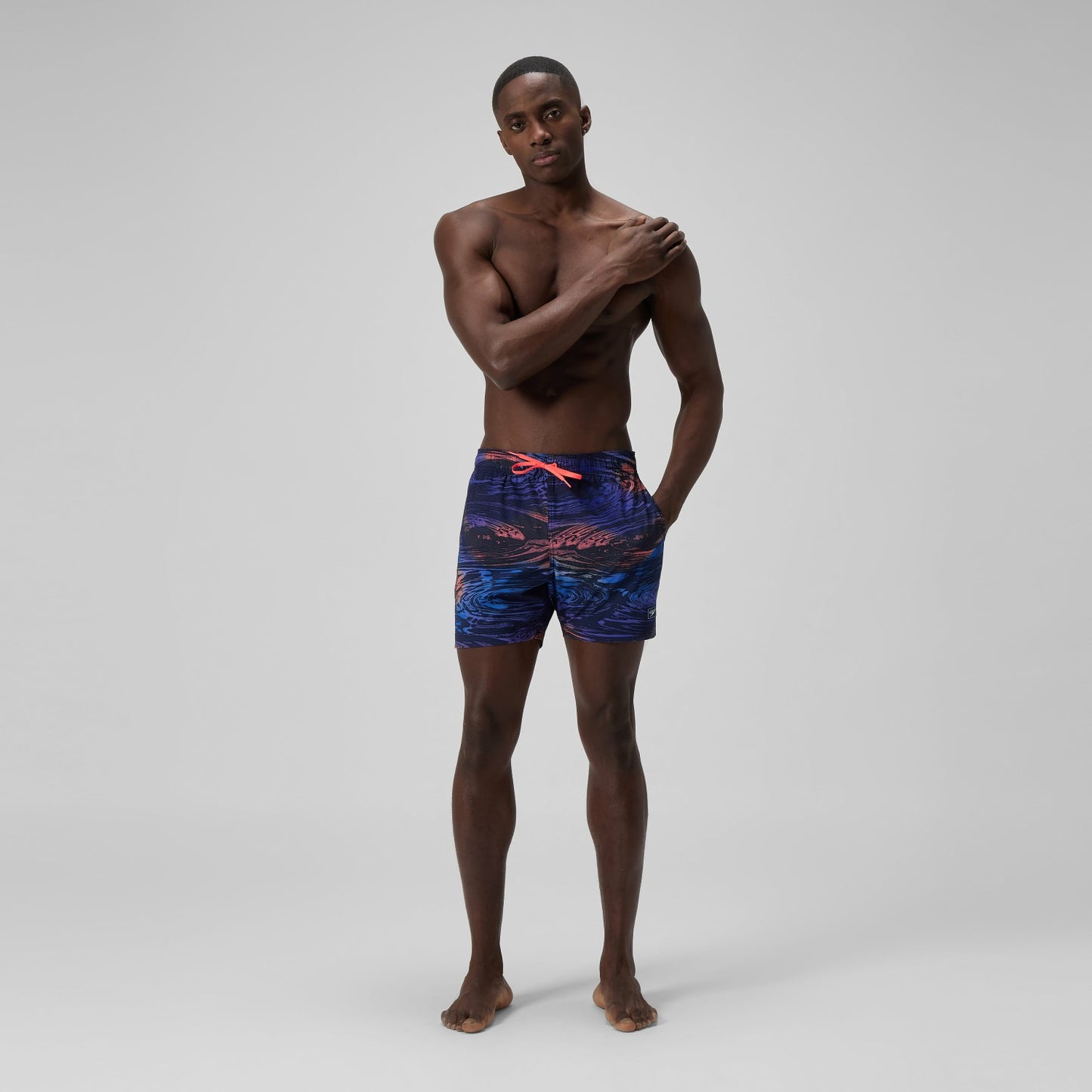 Redondo Edge Printed Swim Shorts Blue - Speedo