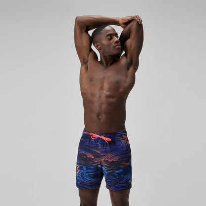 Redondo Edge Printed Swim Shorts Blue - Speedo
