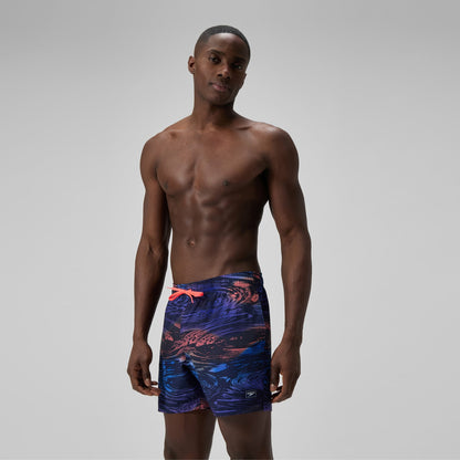 Redondo Edge Printed Swim Shorts Blue - Speedo