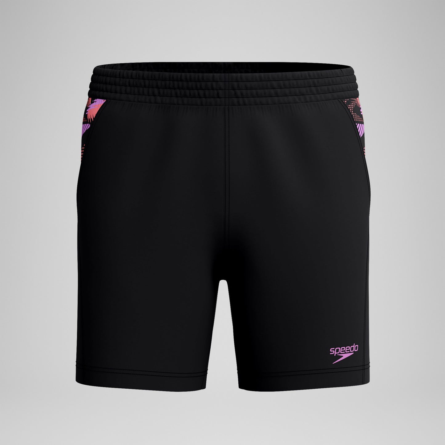 Xpress Lite Panel Swim Shorts Black/Pink - Speedo