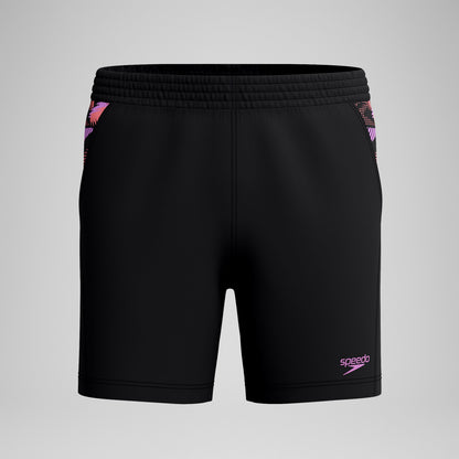 Xpress Lite Panel Swim Shorts Black/Pink - Speedo