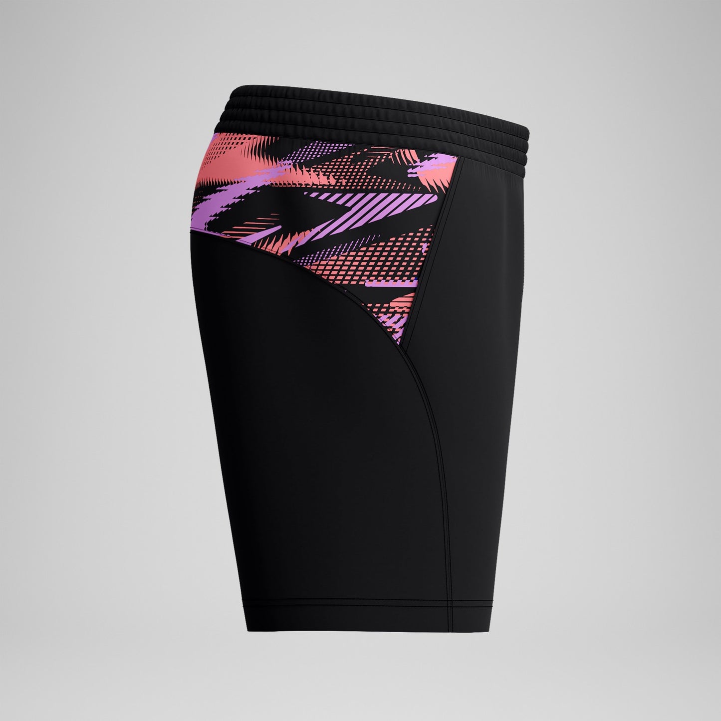 Xpress Lite Panel Swim Shorts Black/Pink - Speedo