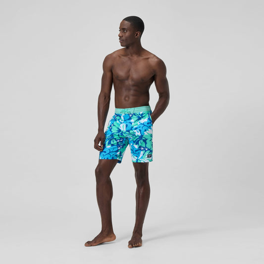 Printed Bondi Swim Shorts Turquoise/Blue - Speedo