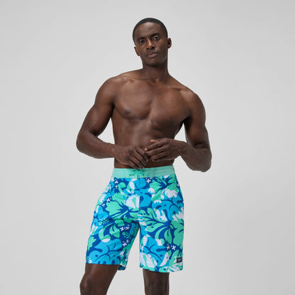 Printed Bondi Swim Shorts Turquoise/Blue - Speedo