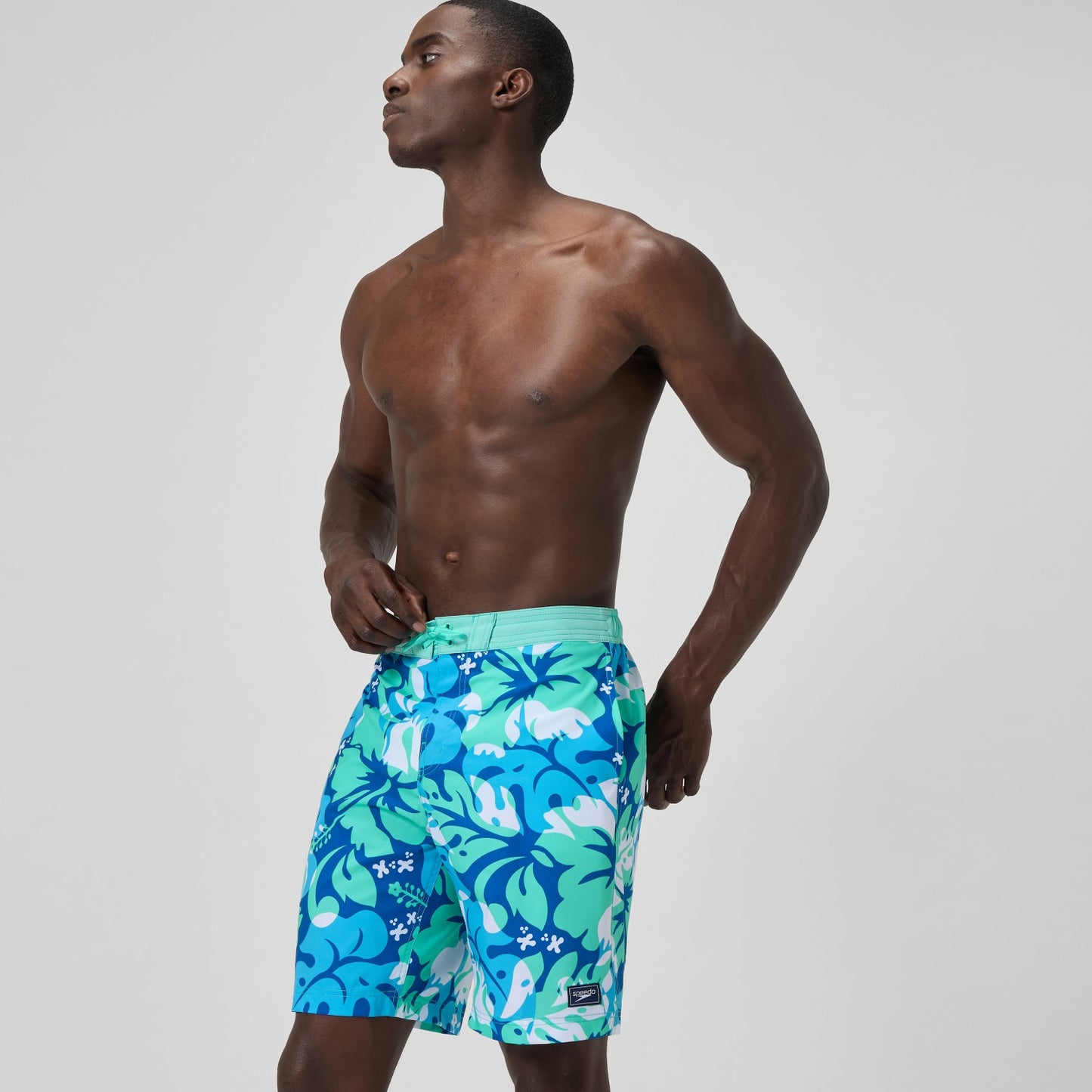Printed Bondi Swim Shorts Turquoise/Blue - Speedo
