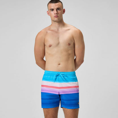 Printed Redondo Edge Swim Shorts Blue/Pink - Speedo