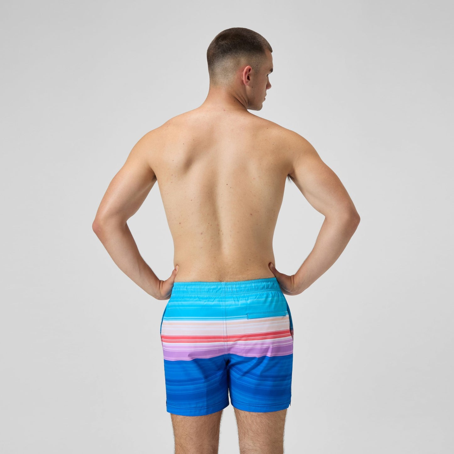 Printed Redondo Edge Swim Shorts Blue/Pink - Speedo