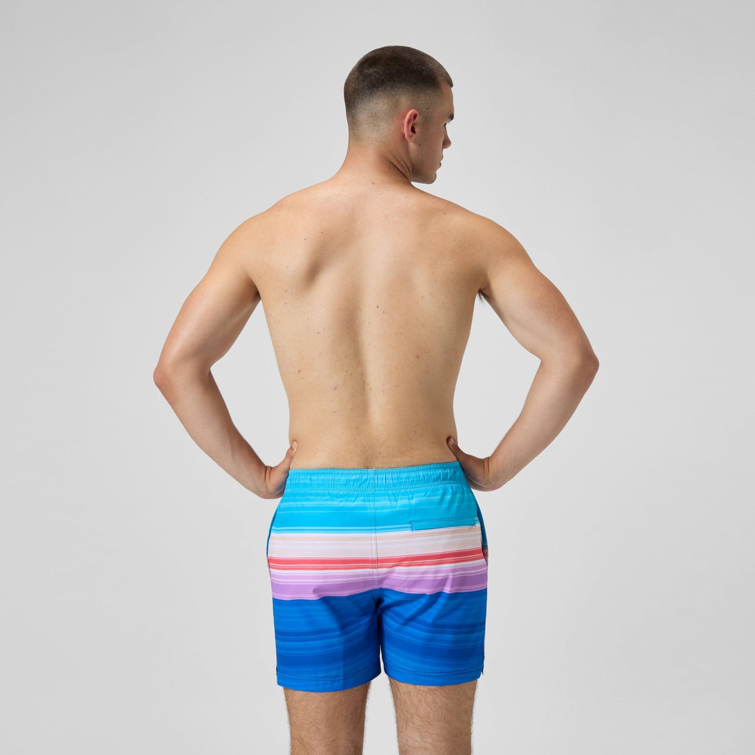 Printed Redondo Edge Swim Shorts Blue/Pink - Speedo