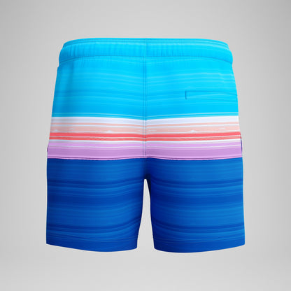 Printed Redondo Edge Swim Shorts Blue/Pink - Speedo