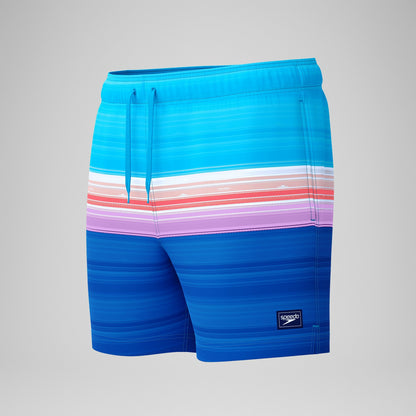 Printed Redondo Edge Swim Shorts Blue/Pink - Speedo