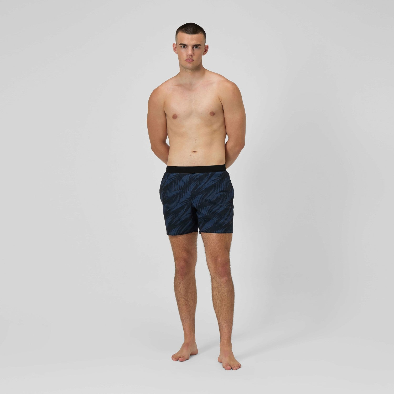 Print Volley Swim Shorts Black/Grey - Speedo