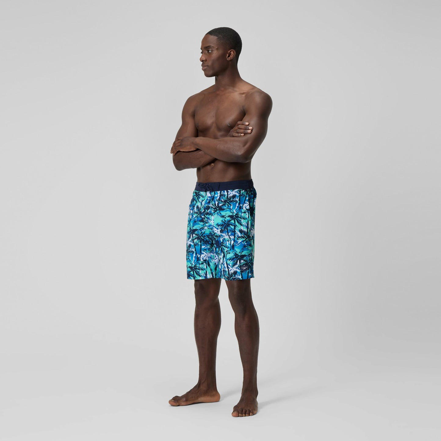 Printed Bondi Swim Shorts Blue - Speedo