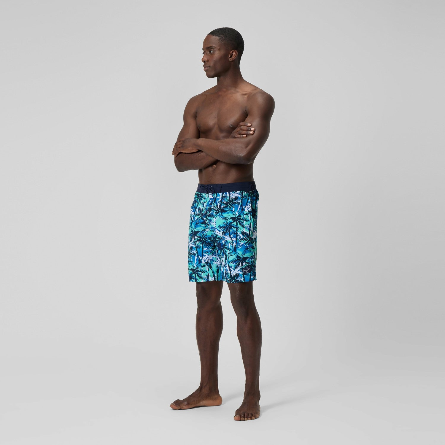 Printed Bondi Swim Shorts Blue - Speedo