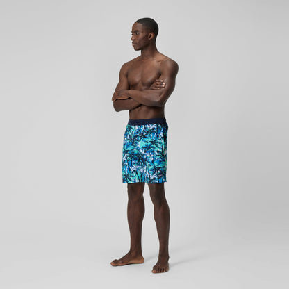 Printed Bondi Swim Shorts Blue - Speedo