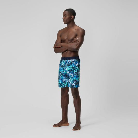 Printed Bondi Swim Shorts Blue - Speedo