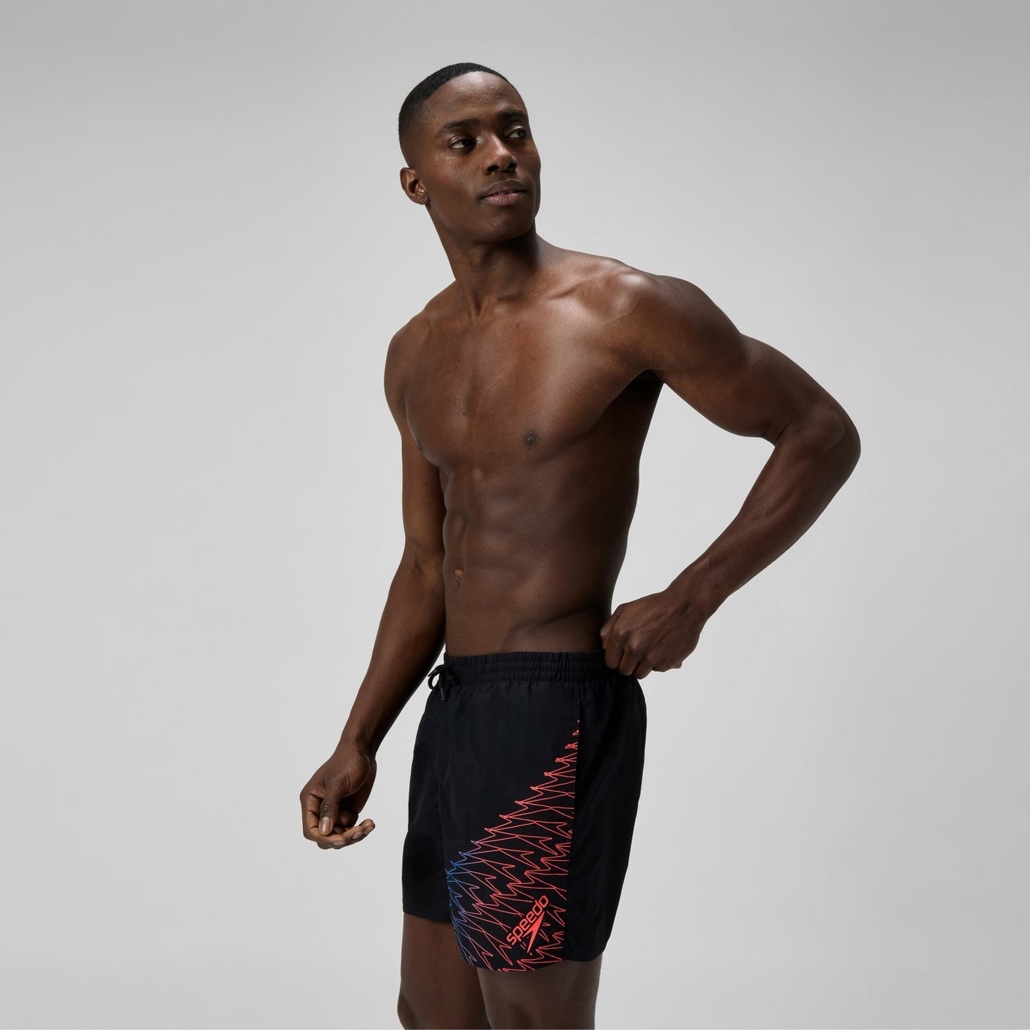 Medley Logo Swim Shorts Black/Orange - Speedo