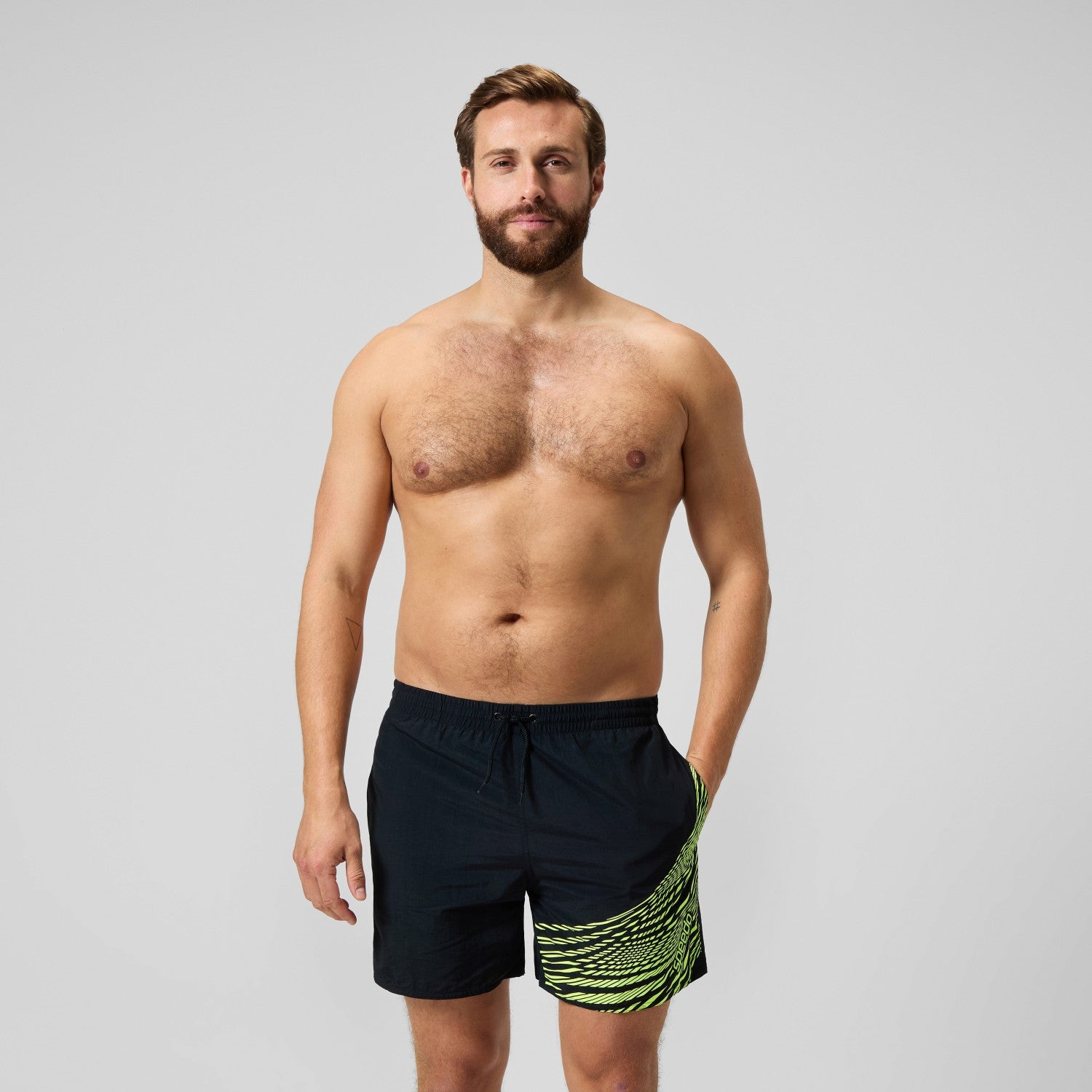 HyperBoom Splice Swim Shorts Black/Yellow - Speedo