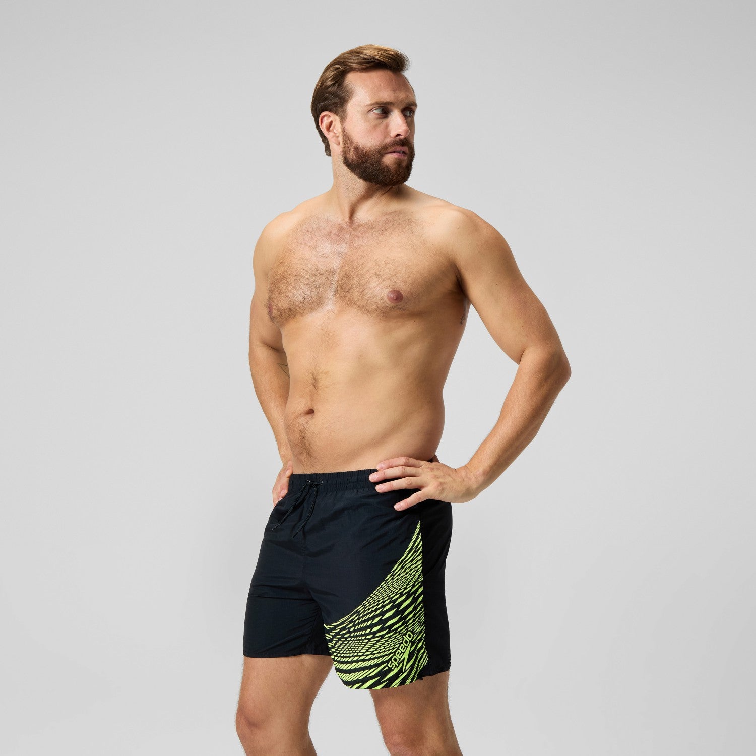 HyperBoom Splice Swim Shorts Black/Yellow - Speedo