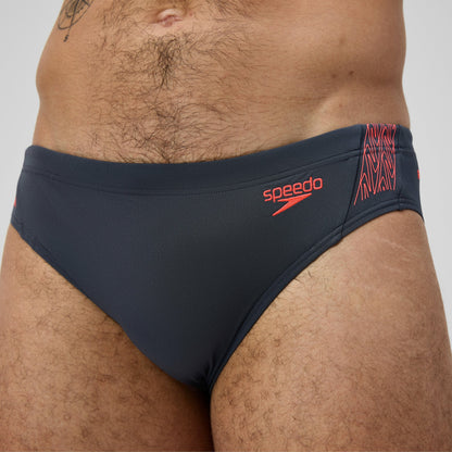 Hyperboom Splice Brief Grey/Red - Speedo