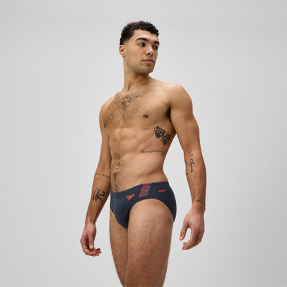 Hyperboom Splice Brief Grey/Red - Speedo