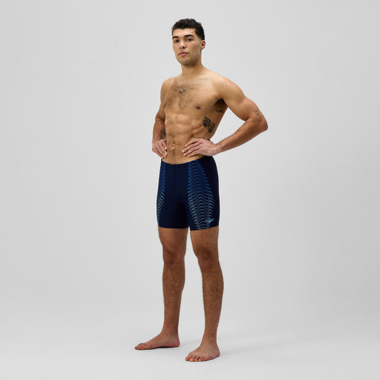 Duo Logo Logo Print Mid Jammer Navy/Blue - Speedo