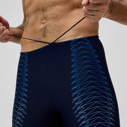 Duo Logo Logo Print Mid Jammer Navy/Blue - Speedo