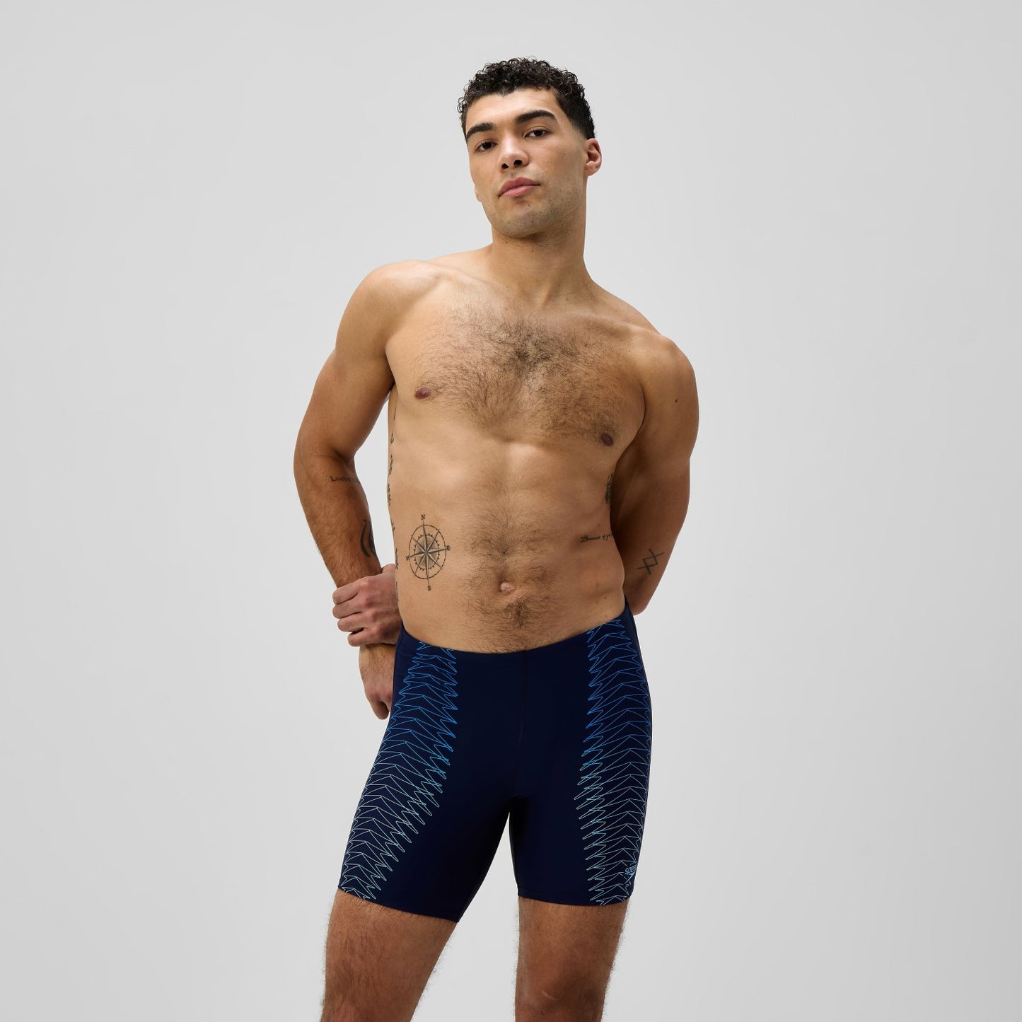 Duo Logo Logo Print Mid Jammer Navy/Blue - Speedo