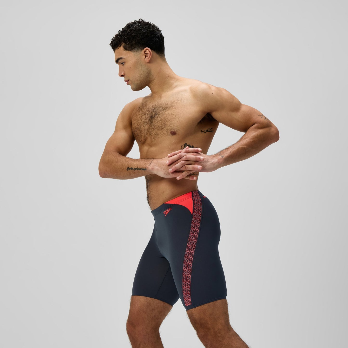 Hyperboom Splice Jammer Grey/Orange - Speedo