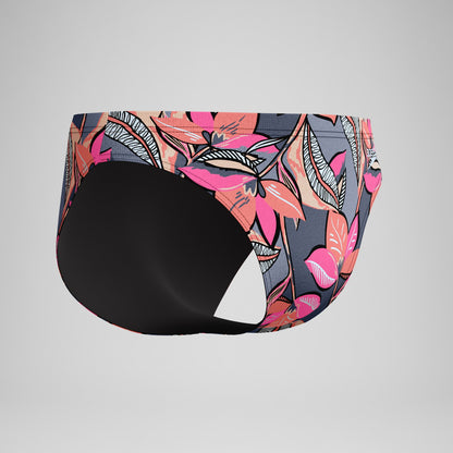 Beachstar Printed Brief Coral/Grey - Speedo