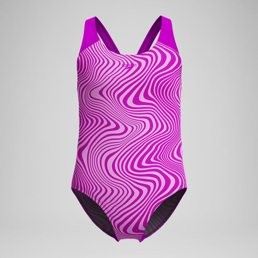 Girls' Digital Printed Splashback Swimsuit Pink - Speedo
