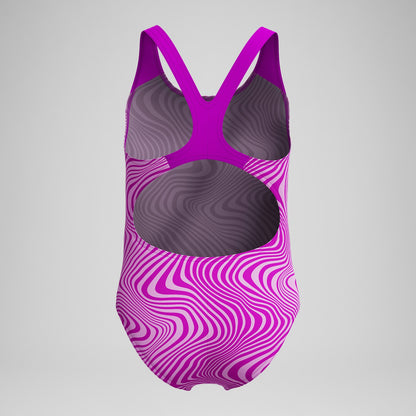 Girls' Digital Printed Splashback Swimsuit Pink - Speedo