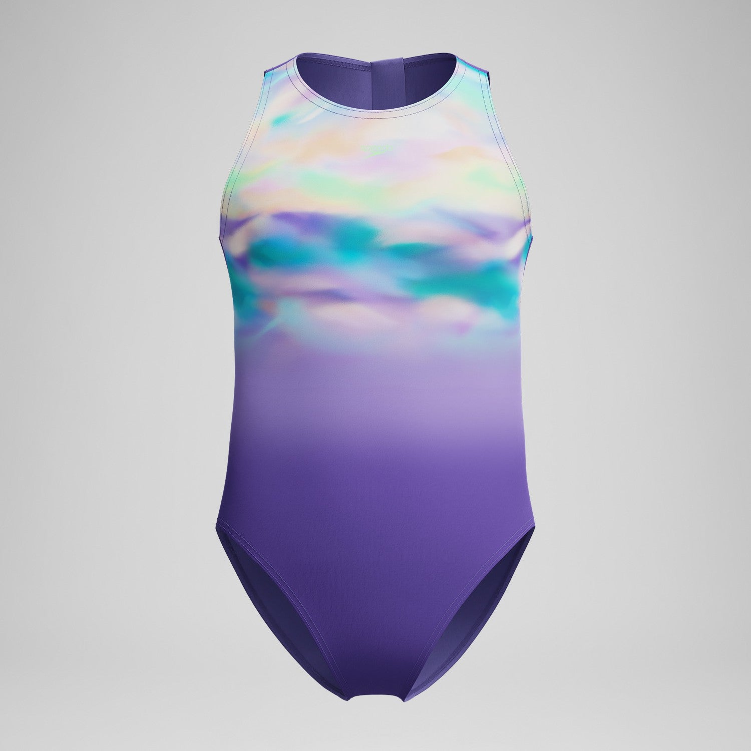 Girls Printed Hydrasuit Purple/Green - Speedo
