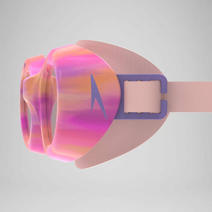 Junior Futura Hydrospex Printed Goggles Pink/Orange - Speedo