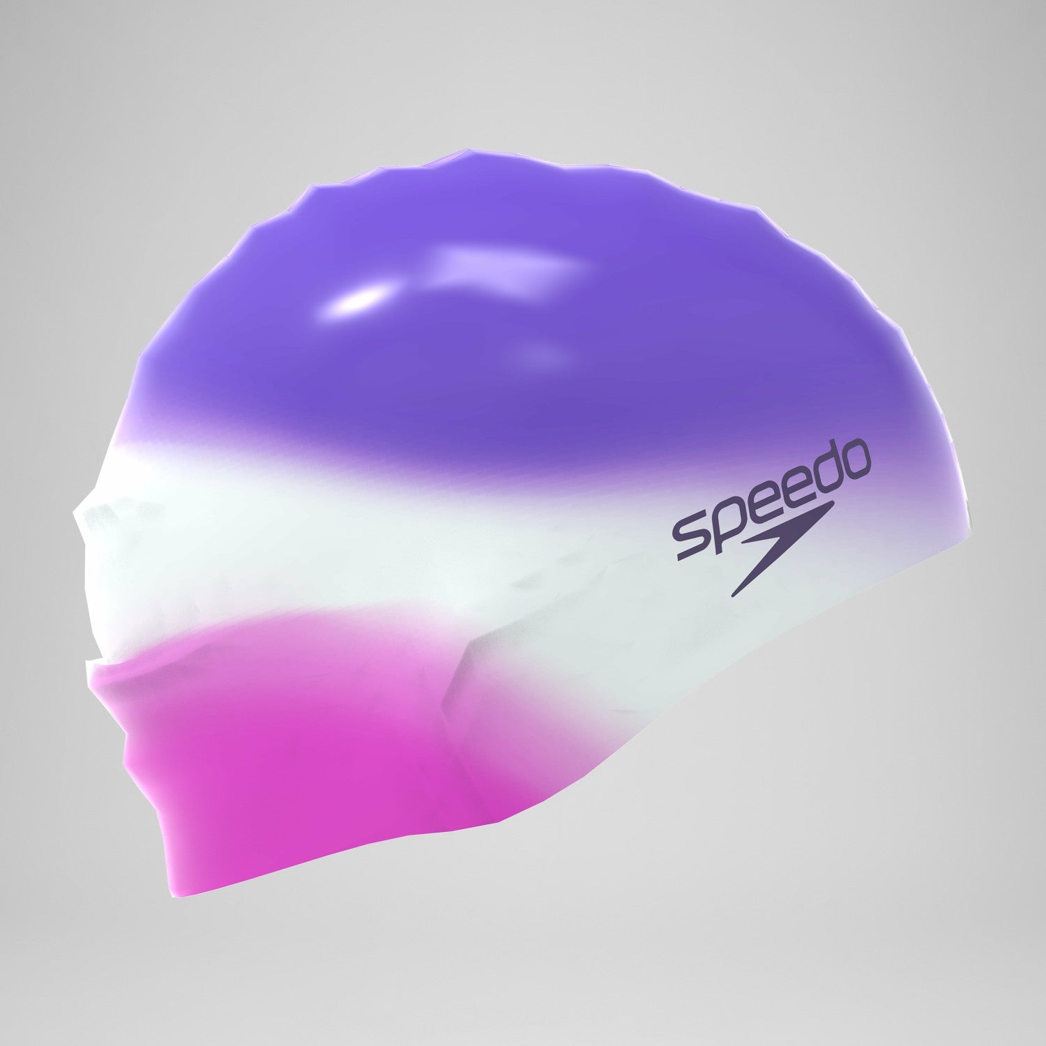 Adult Multi Colour Silicone Cap Pink/White - Speedo