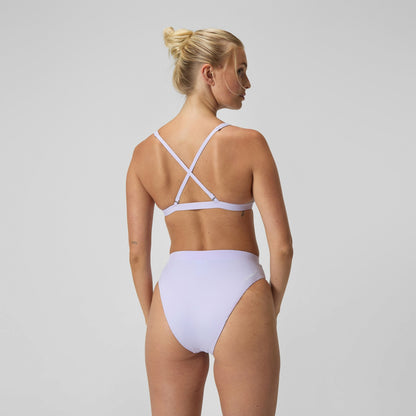 FLU3NTE Solid Hi Waist Bikini Bottom Lilac - Speedo