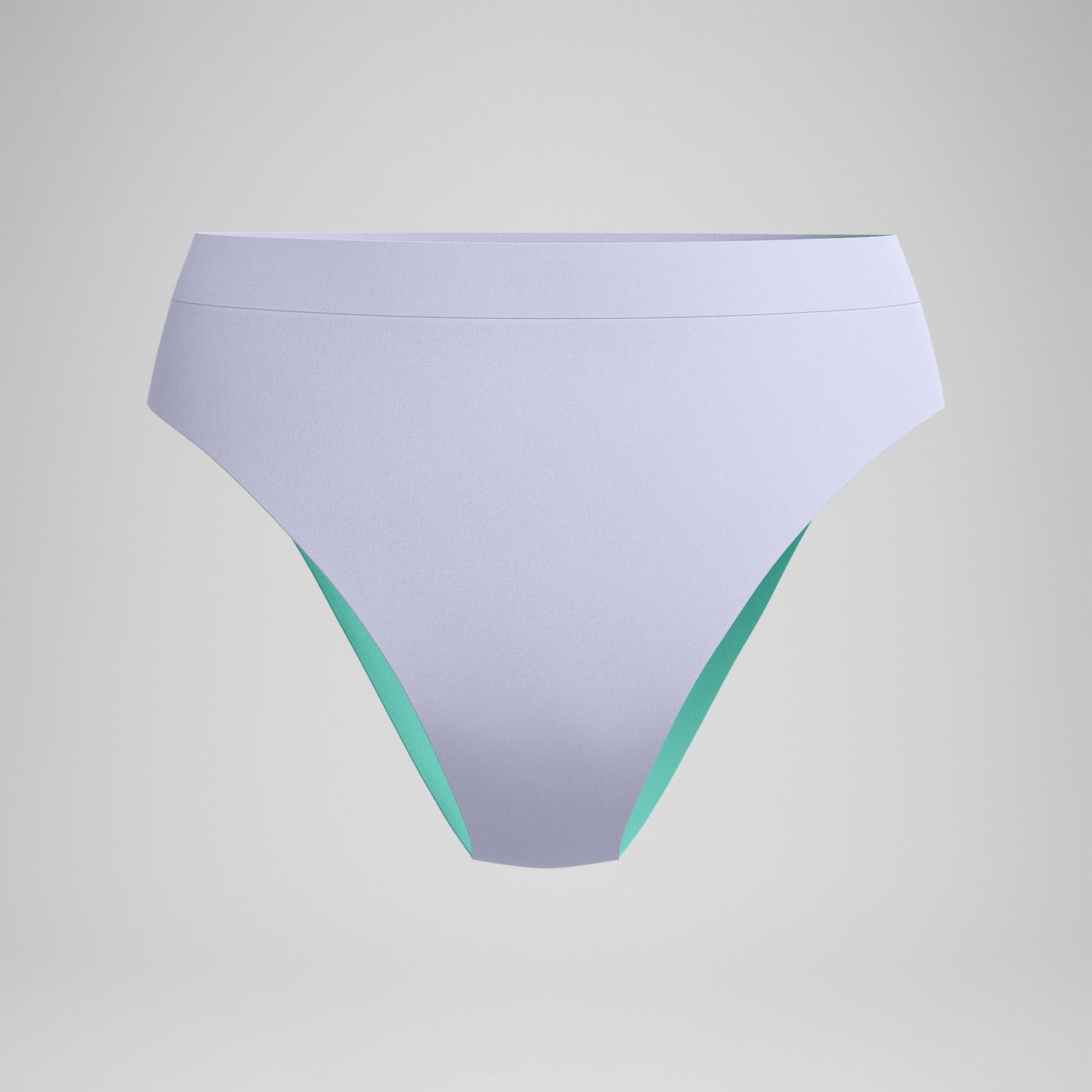 FLU3NTE Solid Hi Waist Bikini Bottom Lilac - Speedo