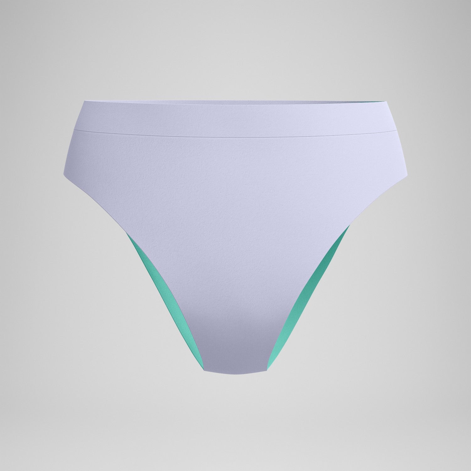 FLU3NTE Solid Hi Waist Bikini Bottom Lilac - Speedo