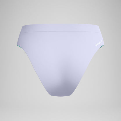 FLU3NTE Solid Hi Waist Bikini Bottom Lilac - Speedo
