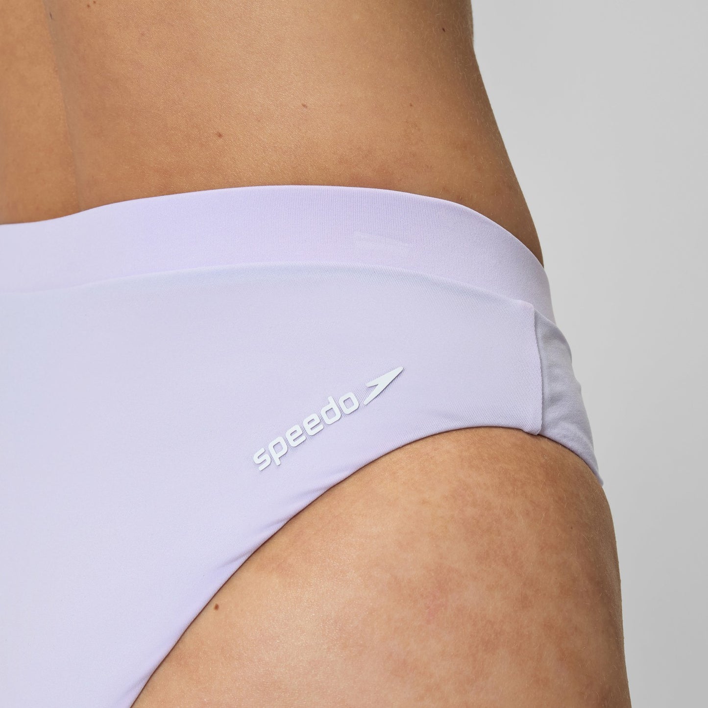 FLU3NTE Solid Hi Waist Bikini Bottom Lilac - Speedo