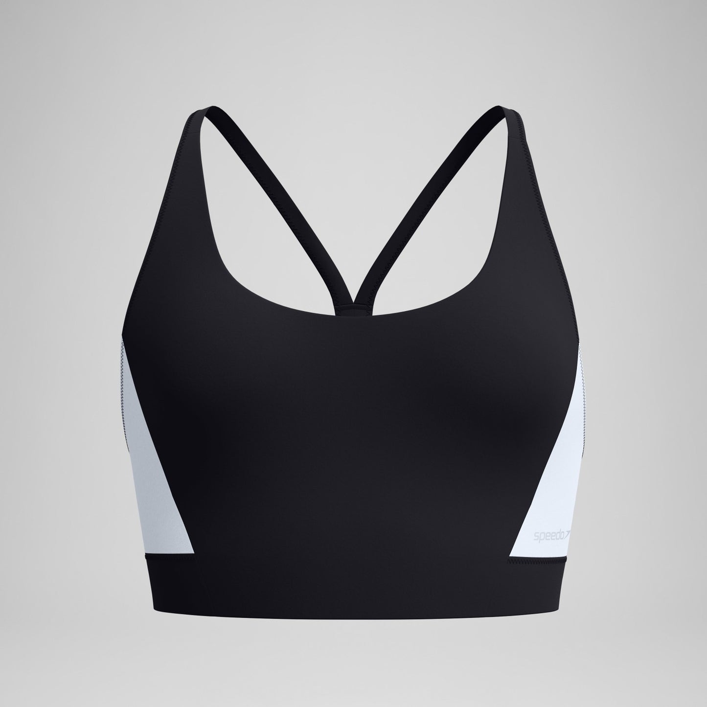 Colourblock Bikini Top Black/White - Speedo