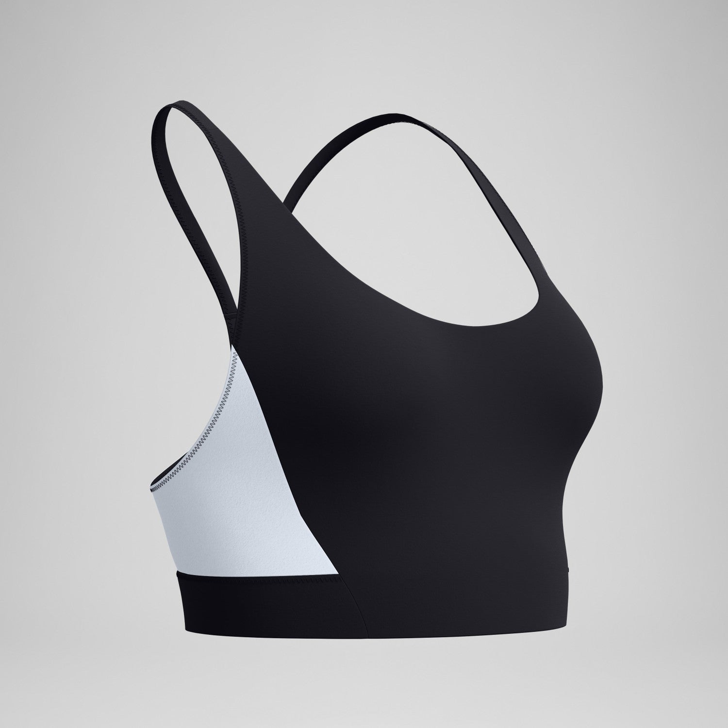 Colourblock Bikini Top Black/White - Speedo