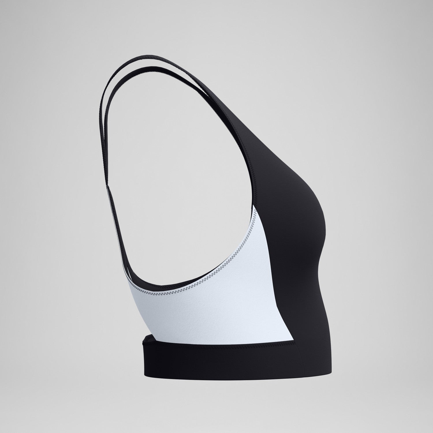 Colourblock Bikini Top Black/White - Speedo