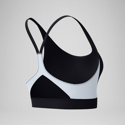 Colourblock Bikini Top Black/White - Speedo
