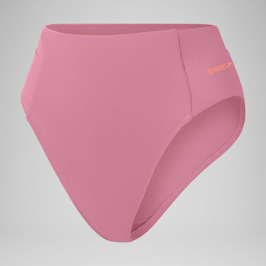 Solid High Waisted Bikini Bottom Purple - Speedo