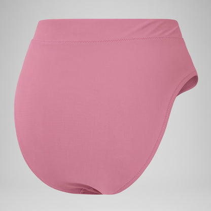 Solid High Waisted Bikini Bottom Purple - Speedo