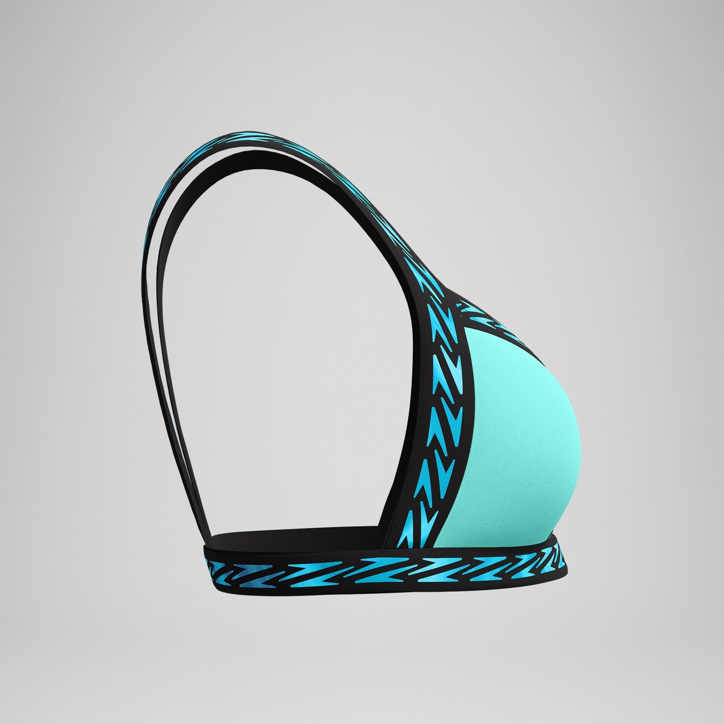 FLU3NTE Logo Elastic Bikini Top Turquoise - Speedo