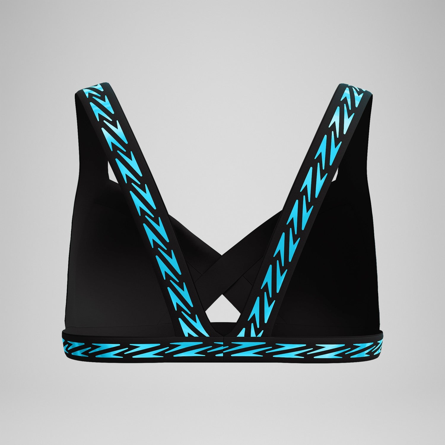 FLU3NTE Logo Elastic Bikini Top Turquoise - Speedo