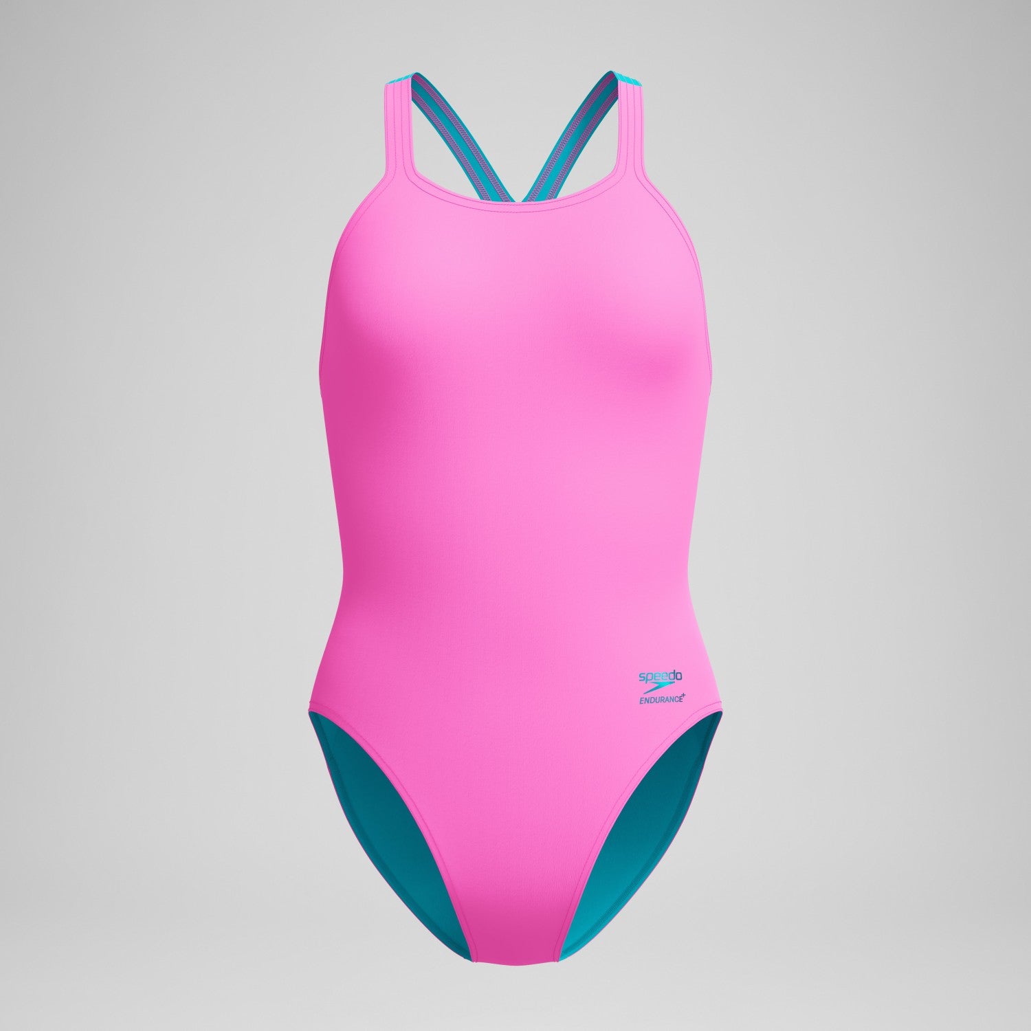 Club Training Powerback Swimsuit Pink/Blue - Speedo